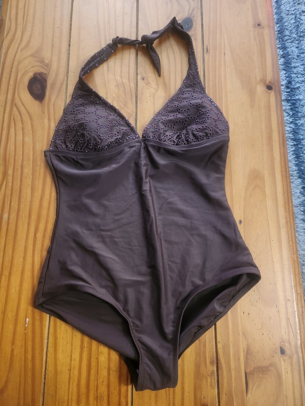 Isacc Mizrahi for Target One Piece Swimsuit Brown Size Large